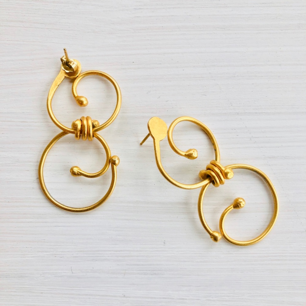 BARNEYS NY Vintage 90s Vermeil Earrings